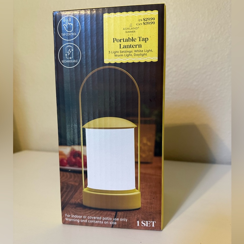 Ashland Portable Tap Lantern- Yellow